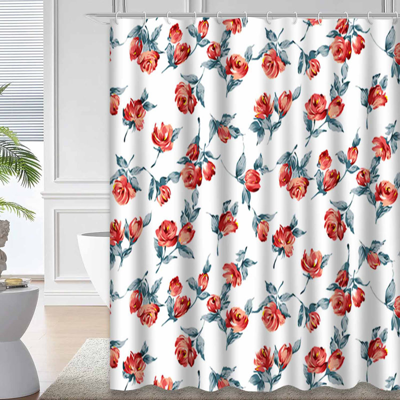 Motif floral rose avec 12 crochets, L 72 po x l 72 po