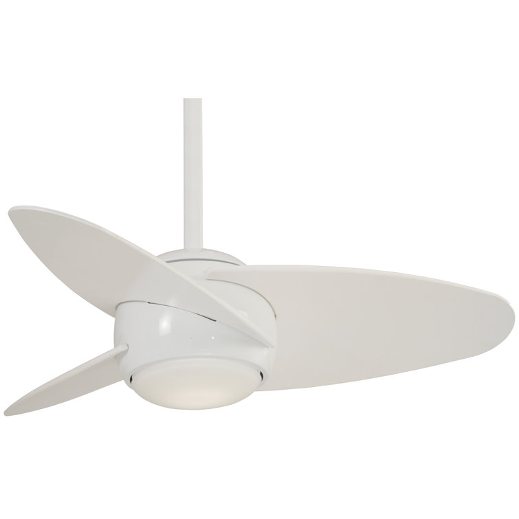 36" 3 - Blade LED Propeller Ceiling Fan with Wall Control and Light Kit Included