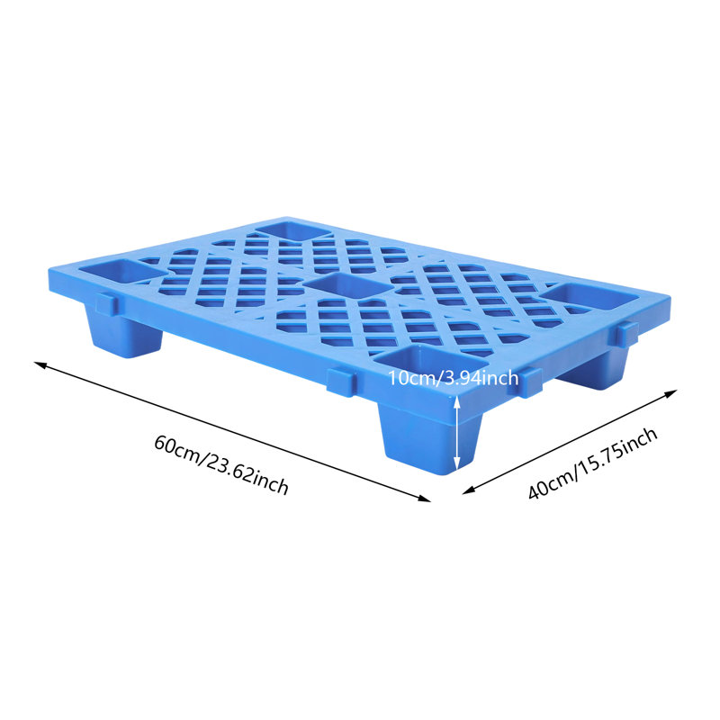 6 palettes en plastique, 6 palettes emboîtables, Bleu