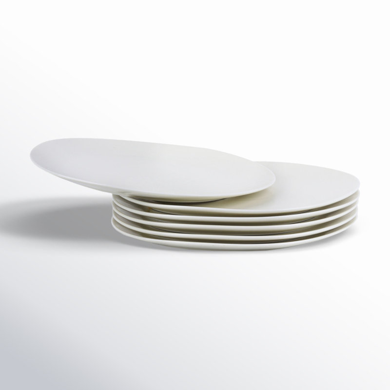 Ensemble d'assiettes en porcelaine Stone Lain Delilah, Crème