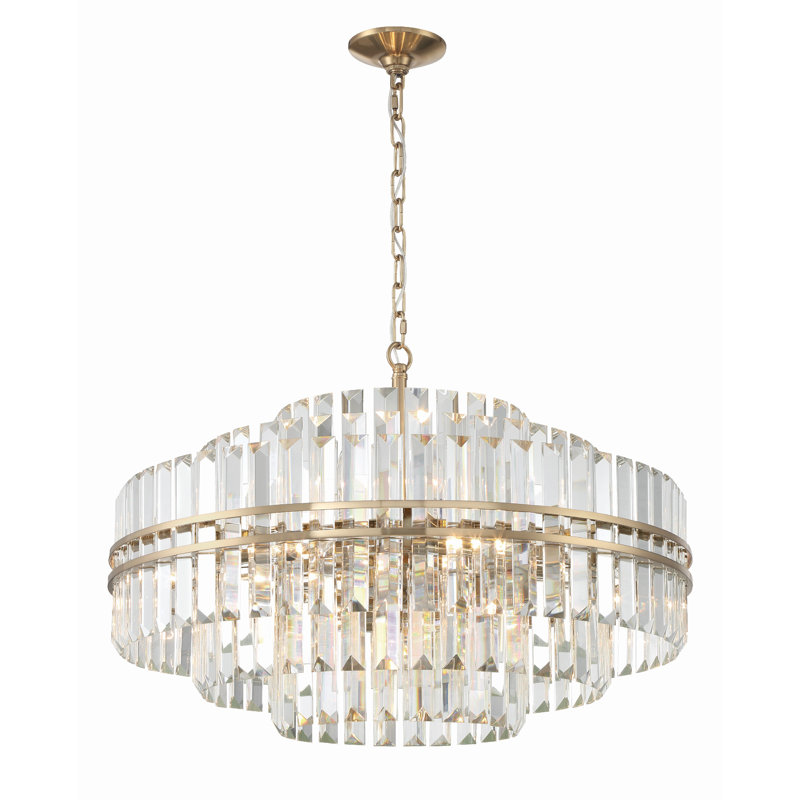 Lustre 28 po Cleckler, H 20,5 po x l 28 po x P 28 po