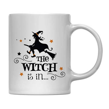 The Holiday Aisle® Ebros Ceramic Wicca Hocus Pocus Witch Black Cauldron  Magical Witches Broth Dipping Or Condiment Bowl Or As Large Mug 18Oz With  Broom Spoon Serveware Set Halloween Party Hosting Accent