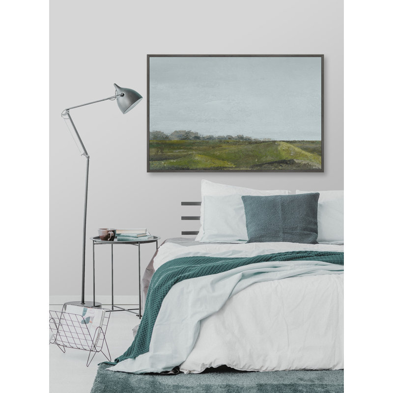 Go To The Hills by Parvez Taj - Floater Frame Painting on Canvas, 30cm H x 45cm W x 3.81cm D