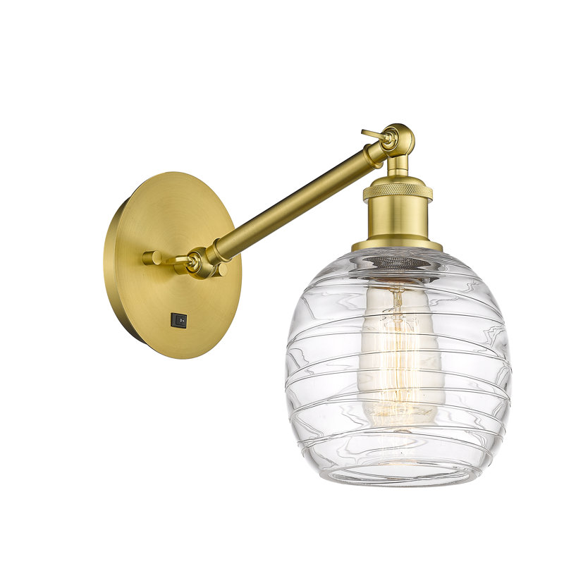 Applique murale 1 lumière 6 po avec bras ajustable Shauna 1, DEL, Chrome poli