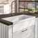 Whitehaus Collection 36" Reversible Single Bowl Fireclay Kitchen Sink: 2-1/2” Lip, 2” Lip Front Apron