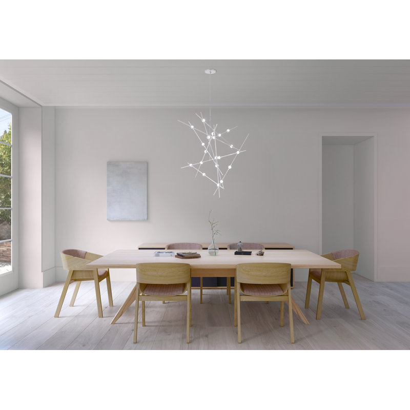 Constellation® 20 - Light LED Chandelier, 2700K, Satin Brass/Clear