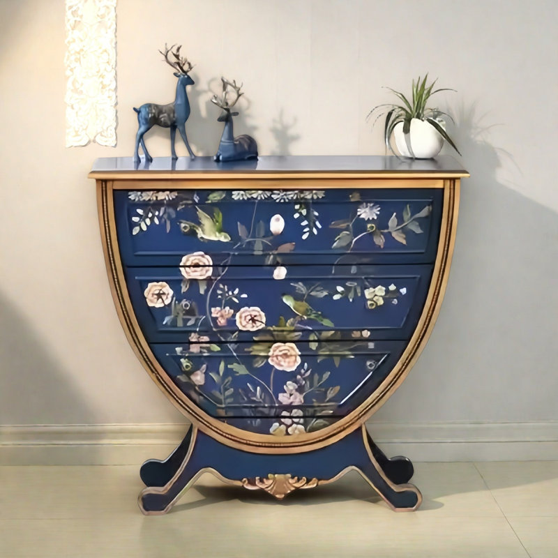 Elegant Design Hand-Painted 3-Drawer Accent Chest