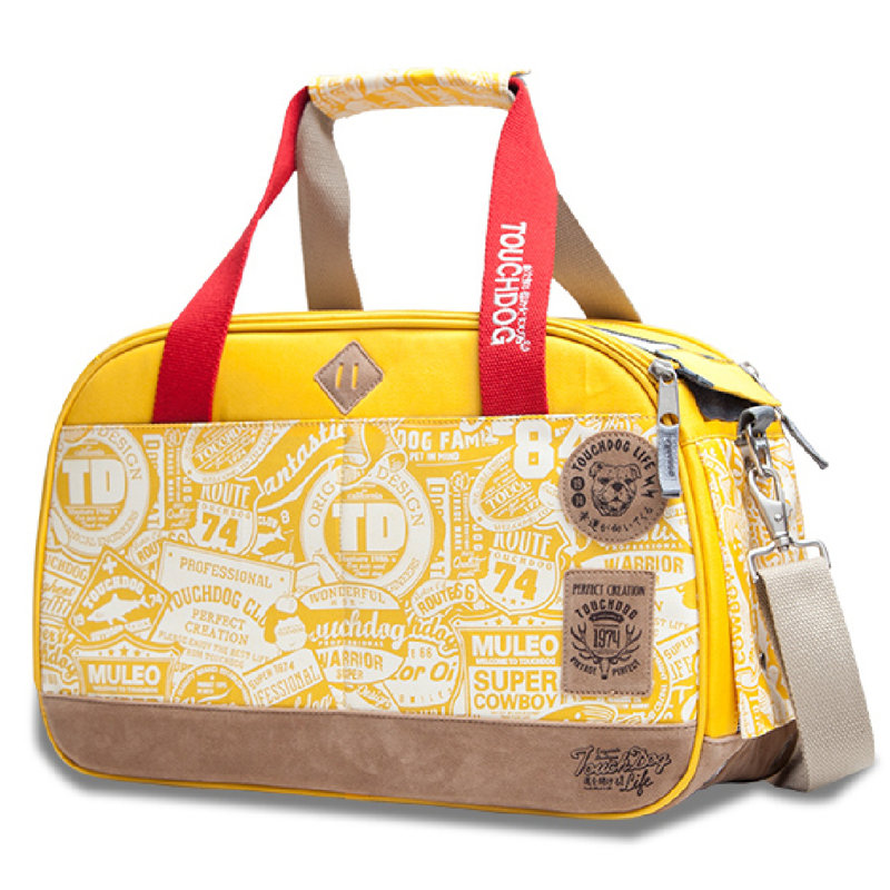 Transporteur d'animaux de compagnie Touchdog, Jaune
