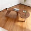 Bureau en bois massif noisette à forme libre-1197860361-1197860357
