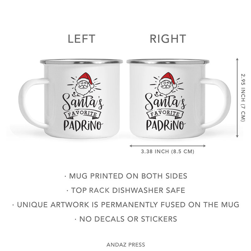 Yunus Stainless Steel Camping Mug, Padrino