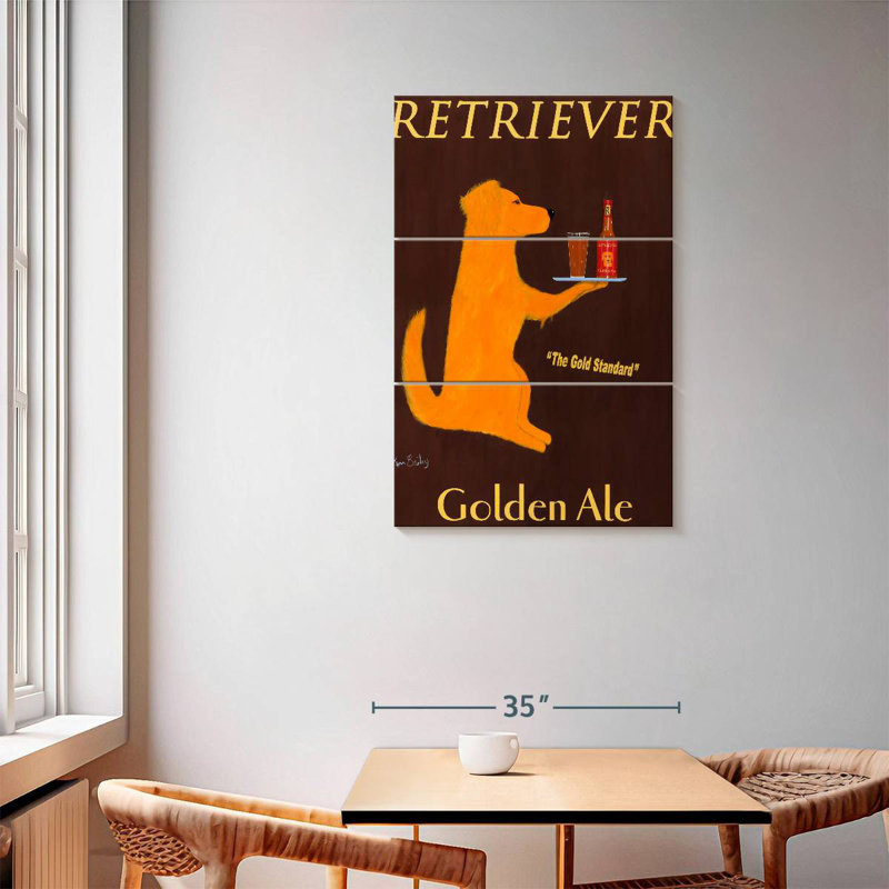 Yarlin Retriever Golden Ale, 57" H x 36" W