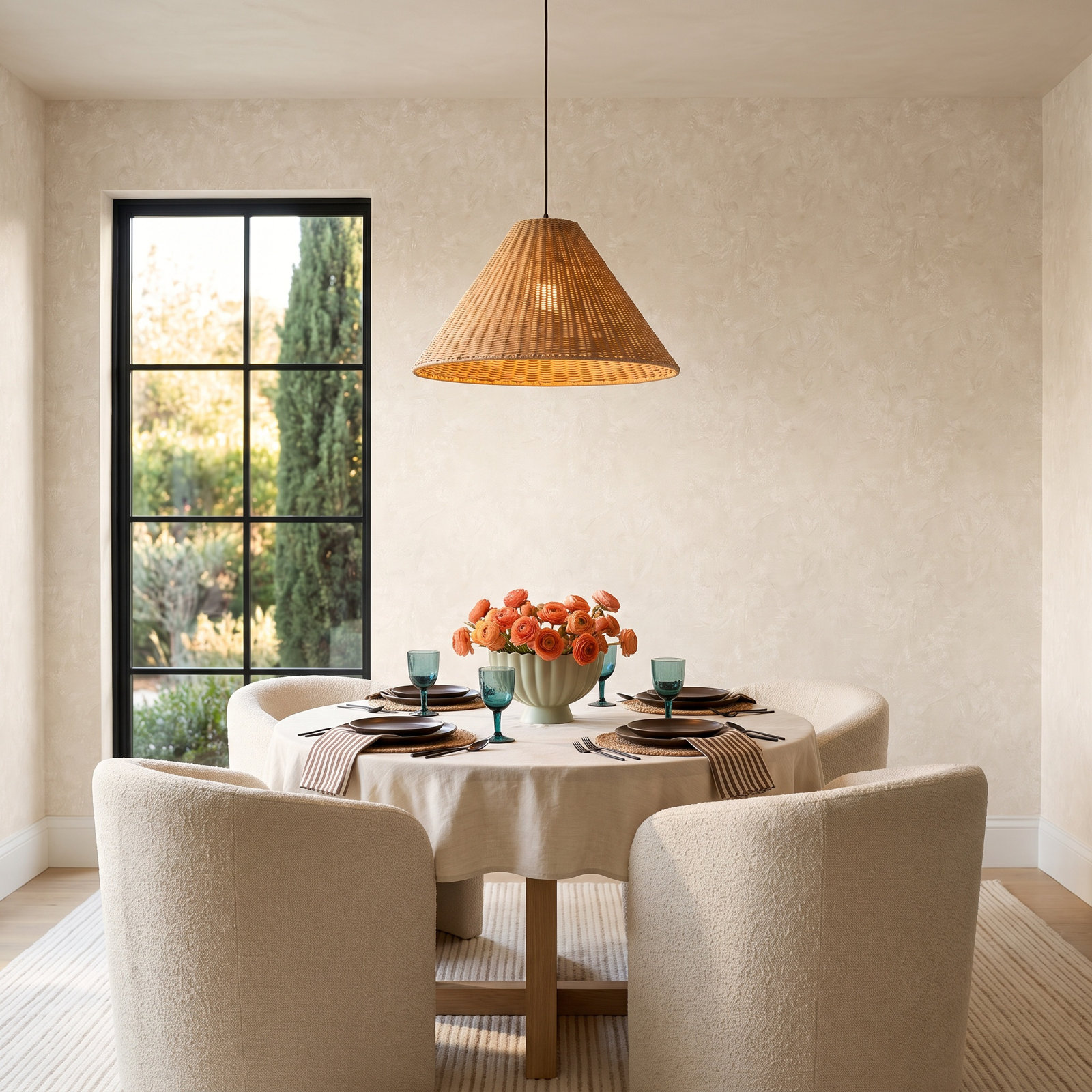 Roman Clay Self-Adhesive Wallpaper Double Roll, Beige