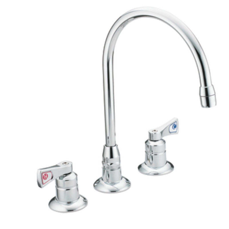M-Dura Widespread Double Handle Kitchen Faucet