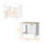 1-Door Kitchen Island With Open Shelf White And Macadamia