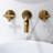 Bronze Wall Mounted Bathroom Faucet Choice - , Rust-, Enhances Ambiance Build, Decor-128724047
