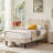 Scarpaci Twin Size Upholstered Bed Frame Set of 2, 2 Pieces Twin Platform Bed Frame with Adjustable Headboard, Wooden Slats Support, No Box Spring Needed, Noise-Free-780979988