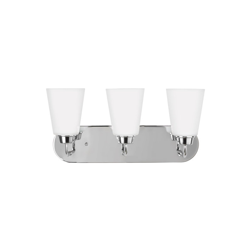 Kerrville Three Light Wall / Bath from Generation Lighting , No, Chrome