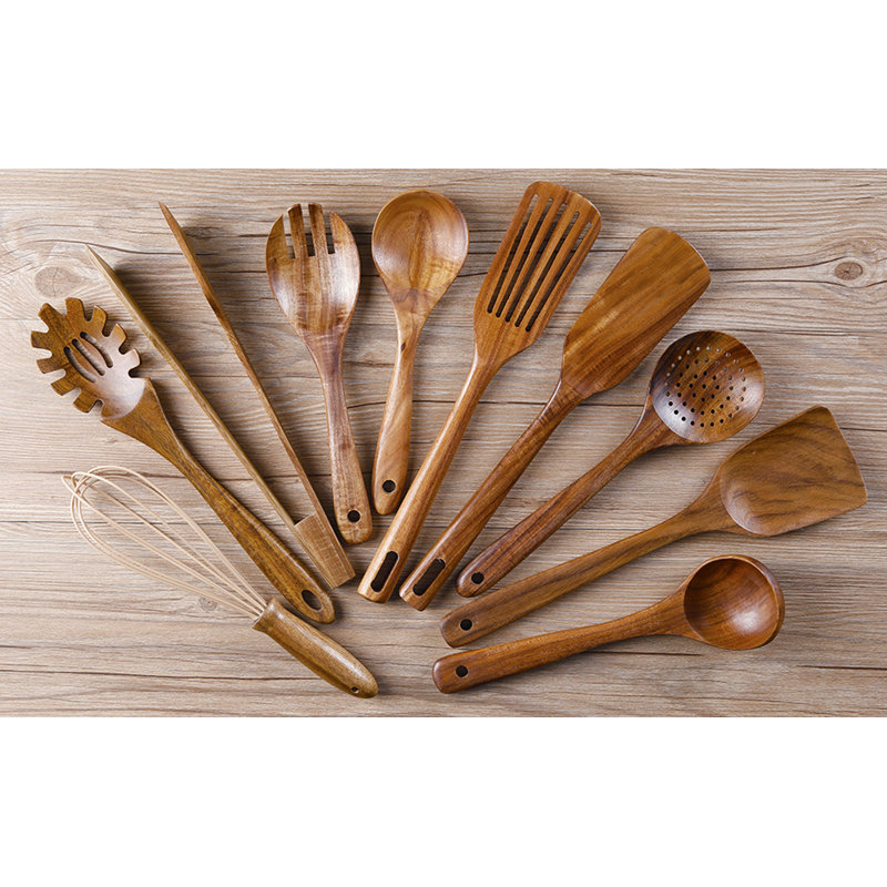 AIRPJ 11 Piece Cooking Utensil Set with Utensil Crock