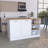 Kitchen Island, Three Open Shelves, Two Cabinets-973836121-973836123