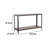 Ayka Sofa Table w Shelf, Nailhead Accent, 48 Inch Rectangular Brown