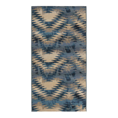 Tapis intérieur / extérieur bleu Tomlinson