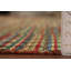 Tapis oriental marocain rayé multicolore 9 x 13