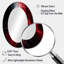 «Sosthina Red Black Contemplative Abstraction VI - Waves Unique Wall Mirror, Red-1786478682-1786478683