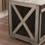Niche pour chien Style avec porte de grange coulissante et cloison interne