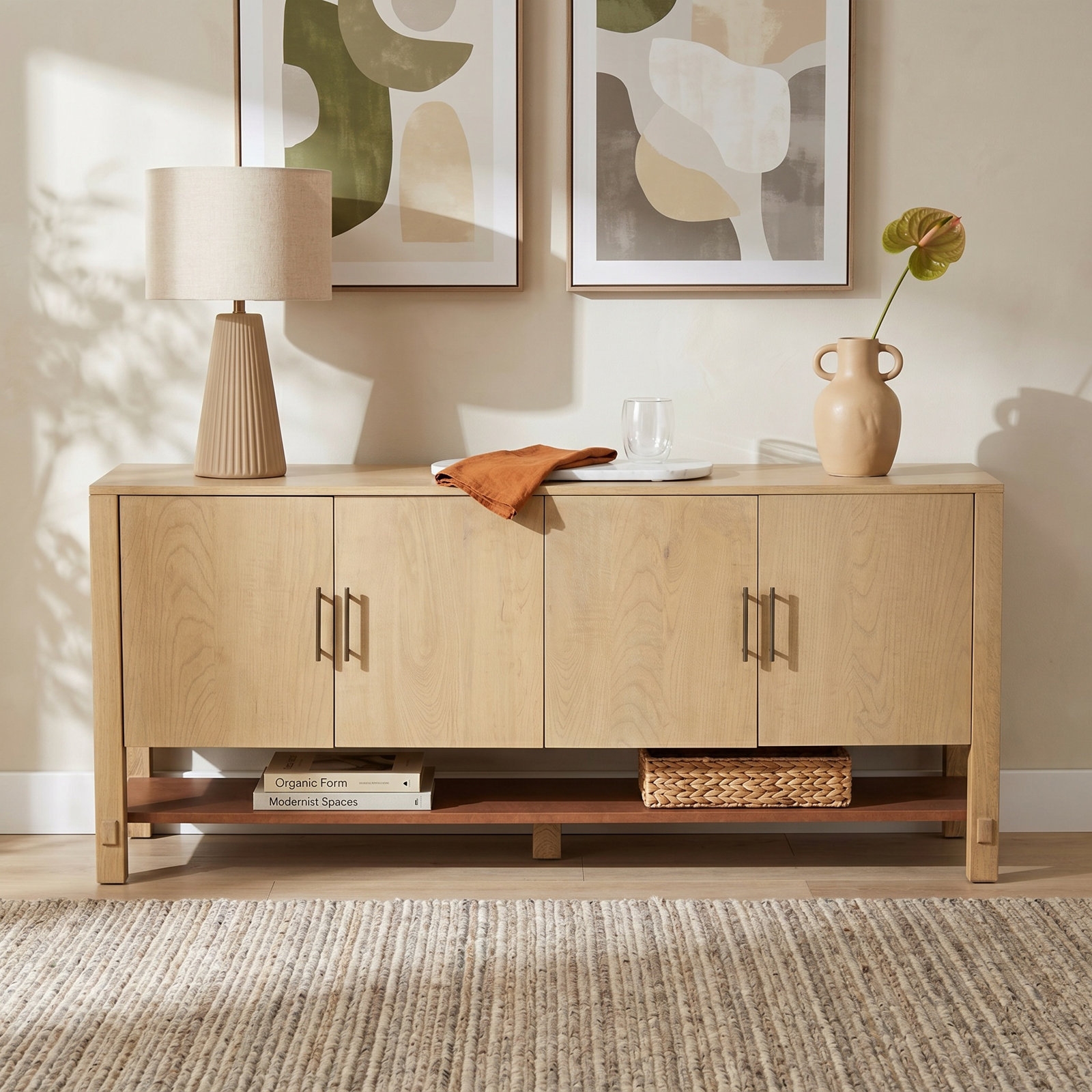 4-Door Sideboard Cabinet