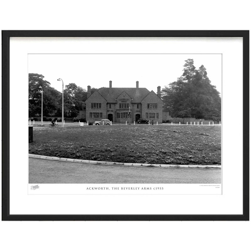 Ackworth, The Beverley Arms C1955 - Single Picture Frame Print, 45cm H x 60cm W x 2.3cm D