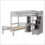 Lit mezzanine simple avec lit autonome