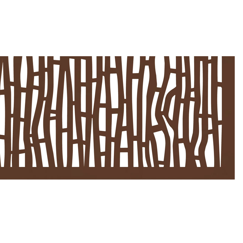 Fiji 48" Brown Recycled Polymer Decorative Screen Panel
