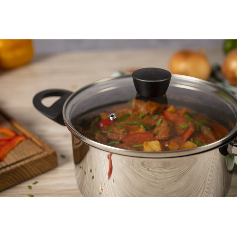 Kuhn Rikon Classic Stainless Steel Non-Stick Induction Safe Casserole Pot, 20cm / 3L