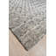 Gray Hand-Knotted Wool Fading Gridwork Geometric Modern Contemporary Carpet Rug-1756910368