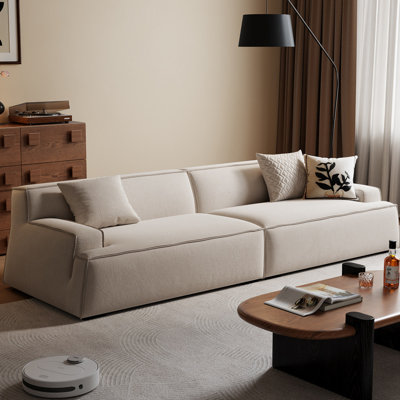 Coussin modulaire 100% polyester crème