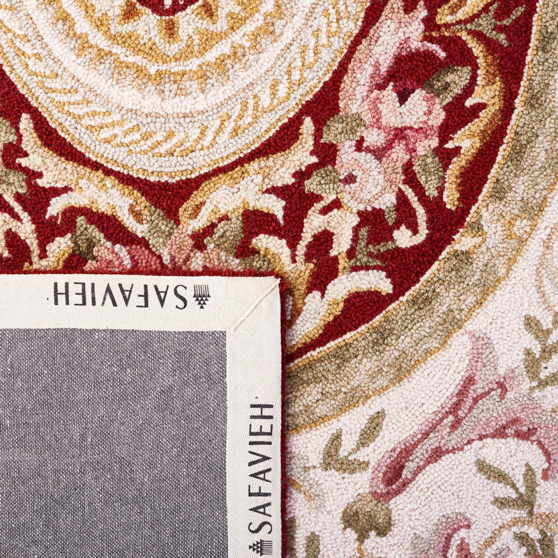 Tapis oriental en laine crocheté à la main Hollander, Rectangle 2 pi 6 po x 4 pi
