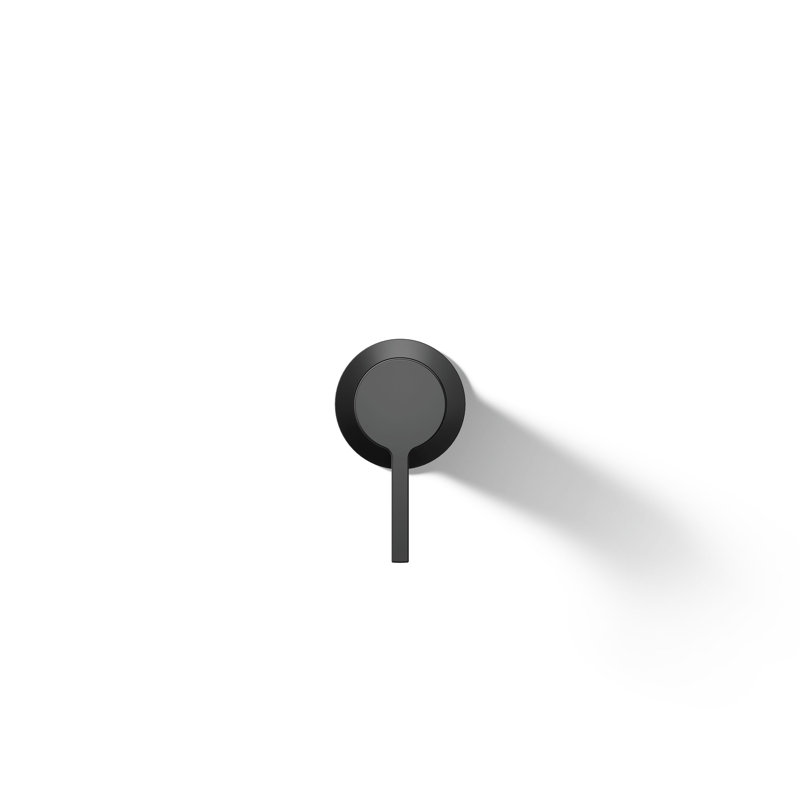 Components Wall-Mount Bathroom Sink Faucet Handle, Matte Black
