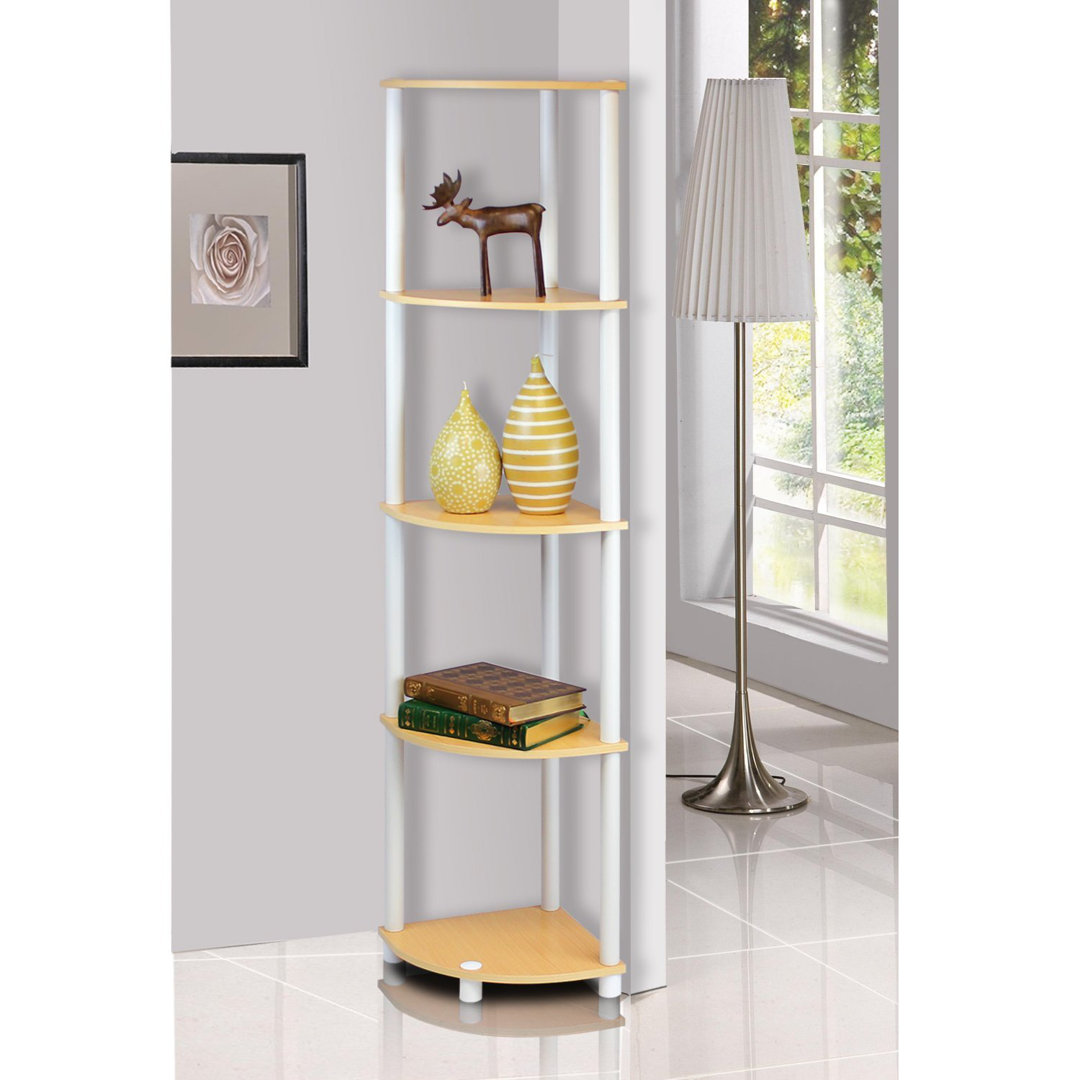 146.6cm H x 29.5cm W Corner Bookcase