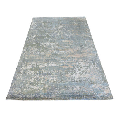 One-of-a-Kind 5'11" X 9' Silk Area Rug in Blue