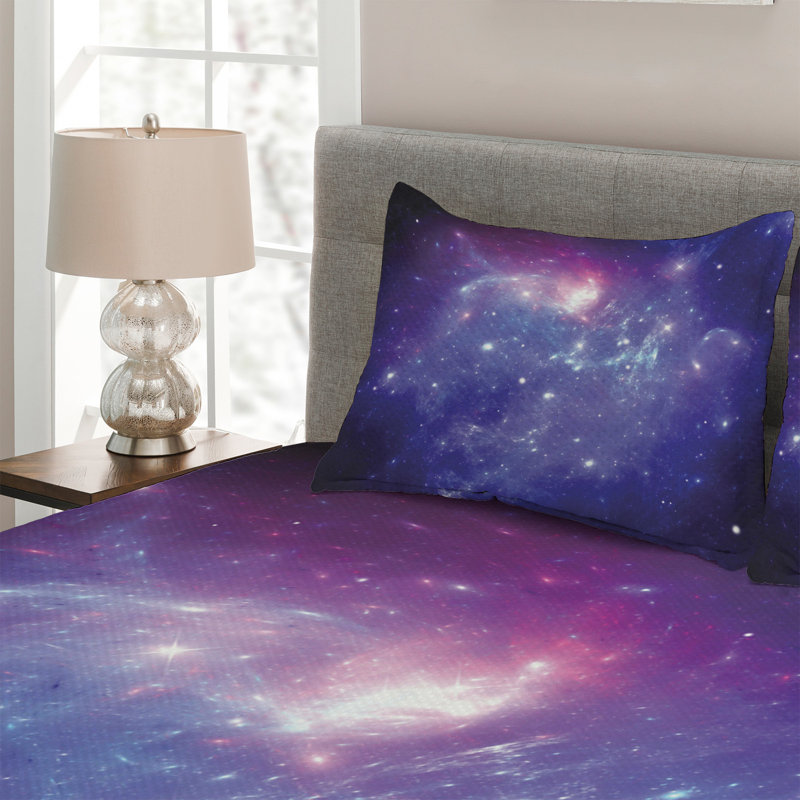 Polyester Coverlet, King Bedspread + 2 Shams
