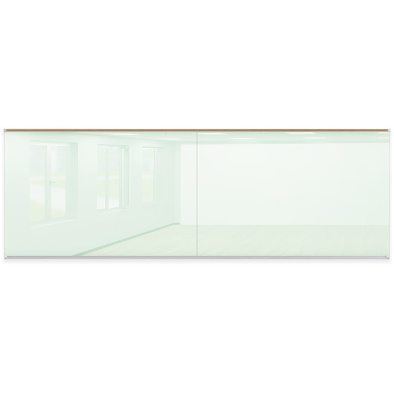 Panneau de verre mural Liso, 48 po x 144 po, Blanc