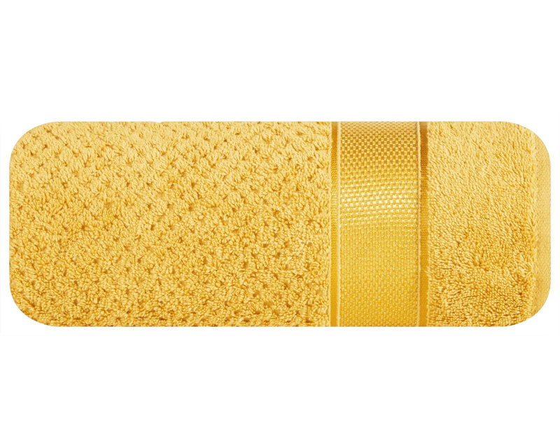 Kishmat Midweight Jacquard Bath Towel, Mustard