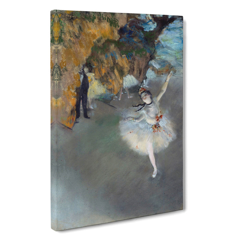 The Star Ballet Ballerina Dancer by Edgar Degas - Wrapped Canvas Painting, 60cm H x 40cm W x 3cm D