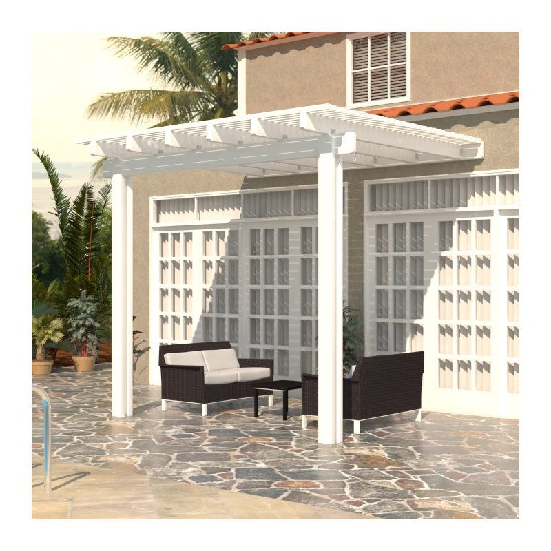 144" W x 96" D Metal Pergola
