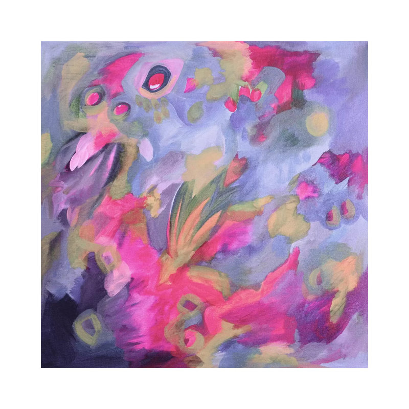 Violet Shock by Stephanie Corfee - Gallery-Wrapped Canvas Giclée on Canvas, 30.48 cm H x 30.48 cm W, Canvas