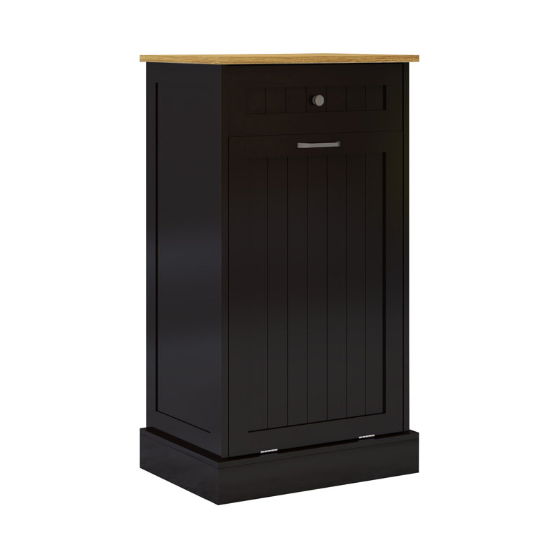 Armoire à ordures polyvalente pour la cuisine et la lessive, avec de multiples fonctions et un design élégant.