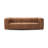 Canyon 86" Genuine Full Grain Italian Brown Modern Sofa