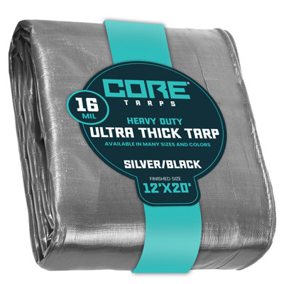 16 Mil Heavy Duty Polyethylene Tarp, Waterproof, UV Resistant