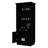 Black Glassware Rack Bar Cabinet - Stylish And Efficient Storage Solution Modern Featuring Display Spacious Interior