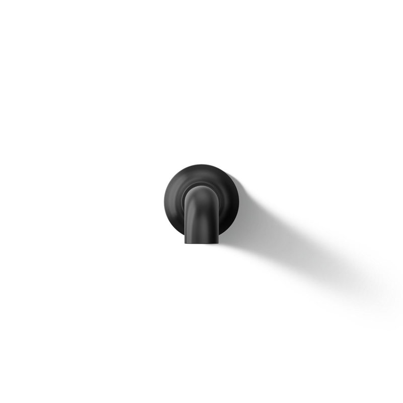 Tone Wall-Mount Non-Diverter Bath Spout, Matte Black